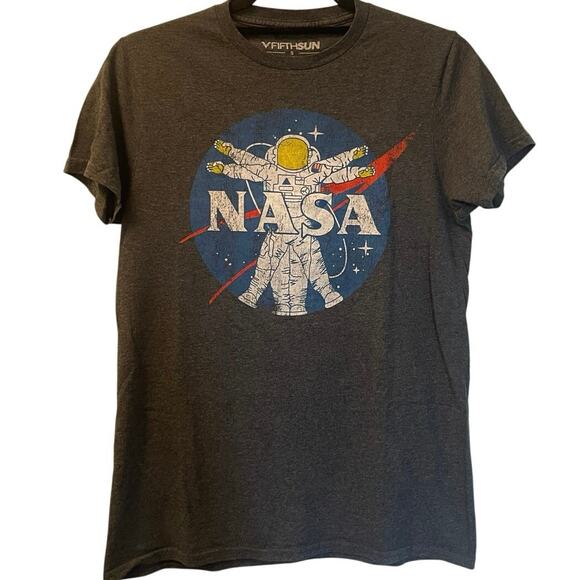 NASA Astronaut DaVinci Vitruvian Man Parody Shirt Adult Small - Picture 1 of 2